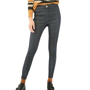 Anthro Pilcro Gold Flecked High Rise Legging Jeans